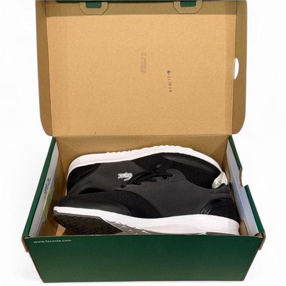 Lacoste Light 2.0 HTB Sneakers Black White Size 9.5 NIB - Picture 3 of 11